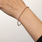 Браслет "Шарики" в красном золоте б05700 от ювелирного магазина Оникс - 5