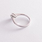Золотое кольцо "Сердечко" с бриллиантами кб0394z от ювелирного магазина Оникс - 3