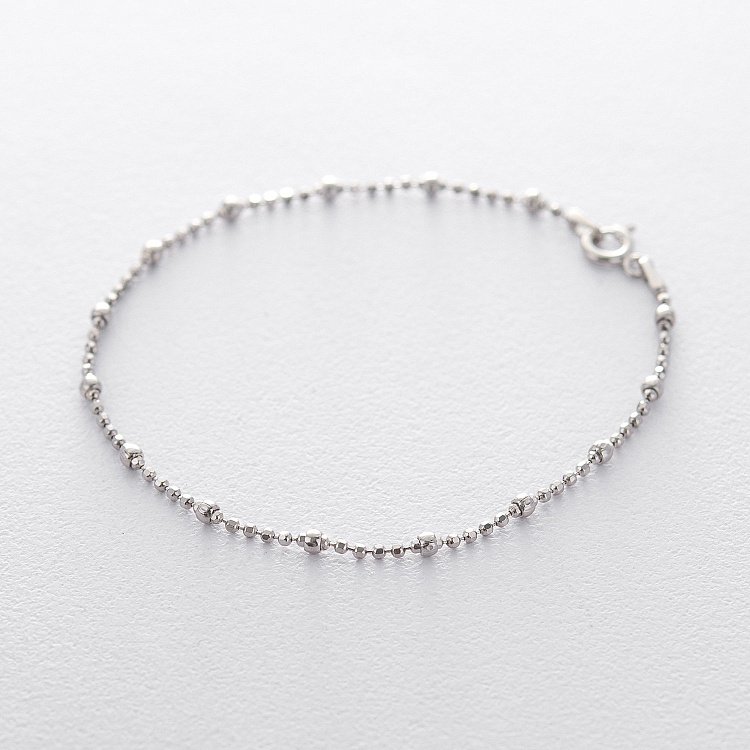 Серебряный браслет с шариками 141316 от ювелирного магазина Оникс