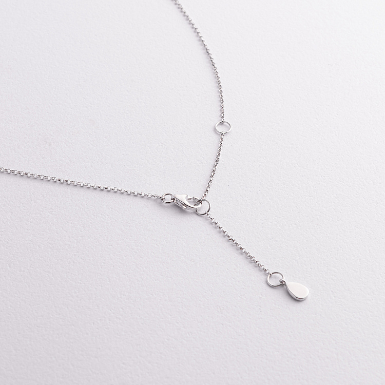 Золоте кольє "Сердечко" (діаманти, рубін) колб0159lg від ювелірного магазину Онікс - 2