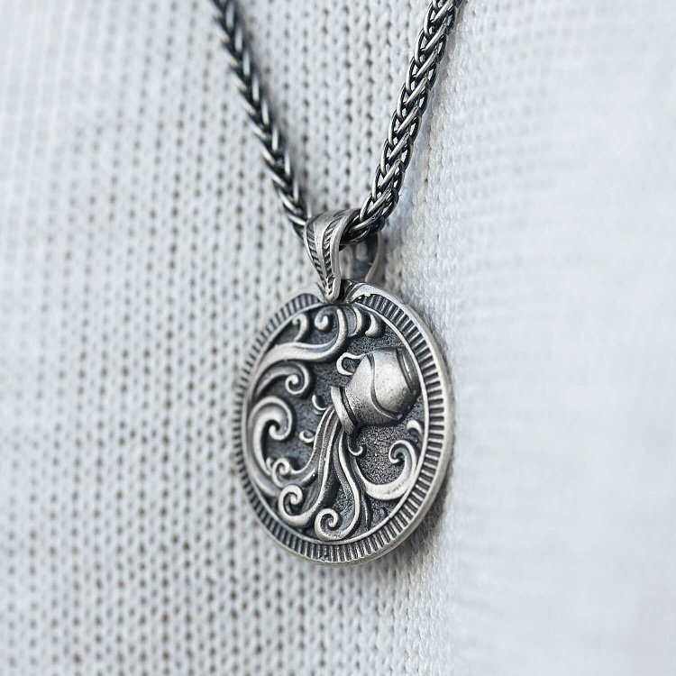 Срібний кулон "Знак зодіаку Водолій" 133200водолій від ювелірного магазину Онікс - 3