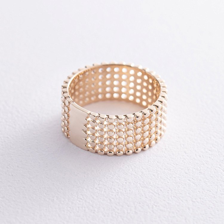 Каблучка "Рейчел" з кульками (жовте золото) к07333 від ювелірного магазину Онікс - 15