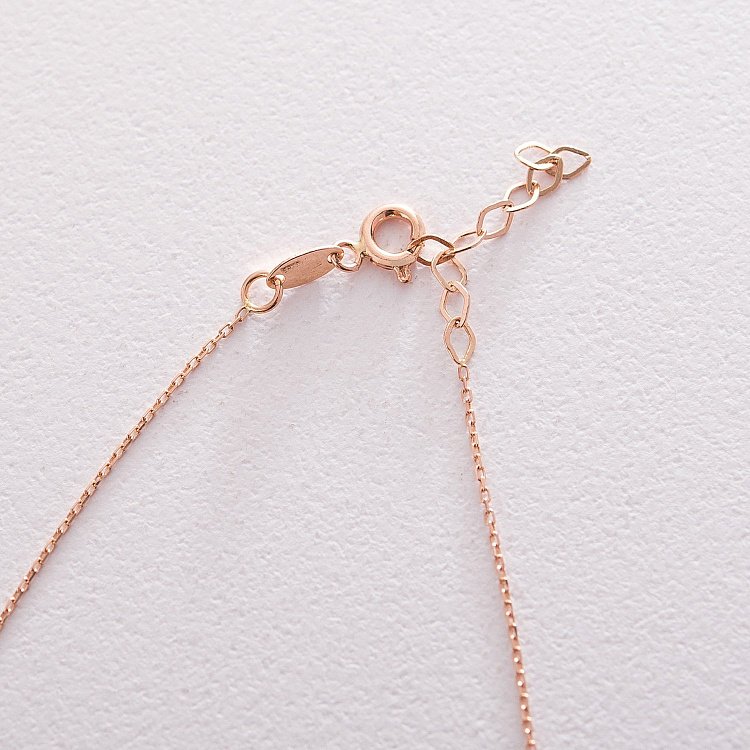 Подвійне золоте кольє "Зірочка" з чорними фіанітами кол01525 від ювелірного магазину Онікс - 2