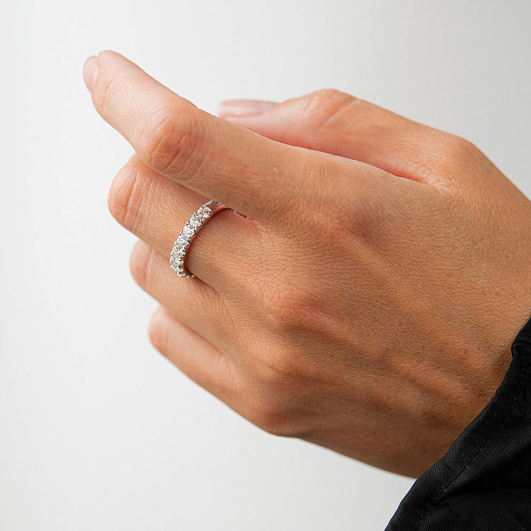 Золота каблучка з діамантами кб0646ri від ювелірного магазину Онікс - 4