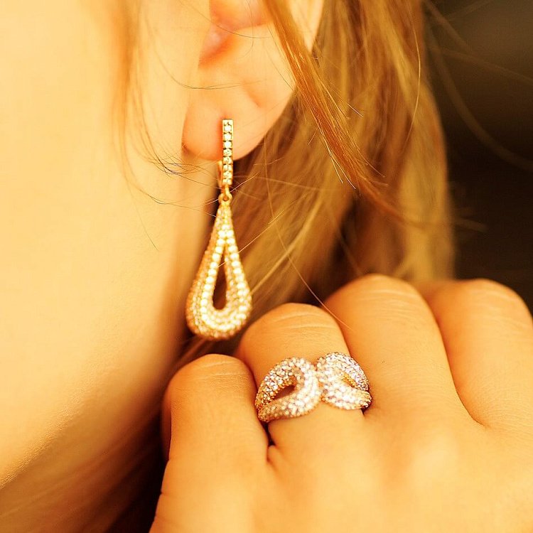 Сережки (фіаніти) с01478 від ювелірного магазину Онікс - 1