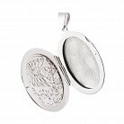 Срібний кулон для фотографії "Квітка і метелик" 132655 от ювелирного магазина Оникс - 2