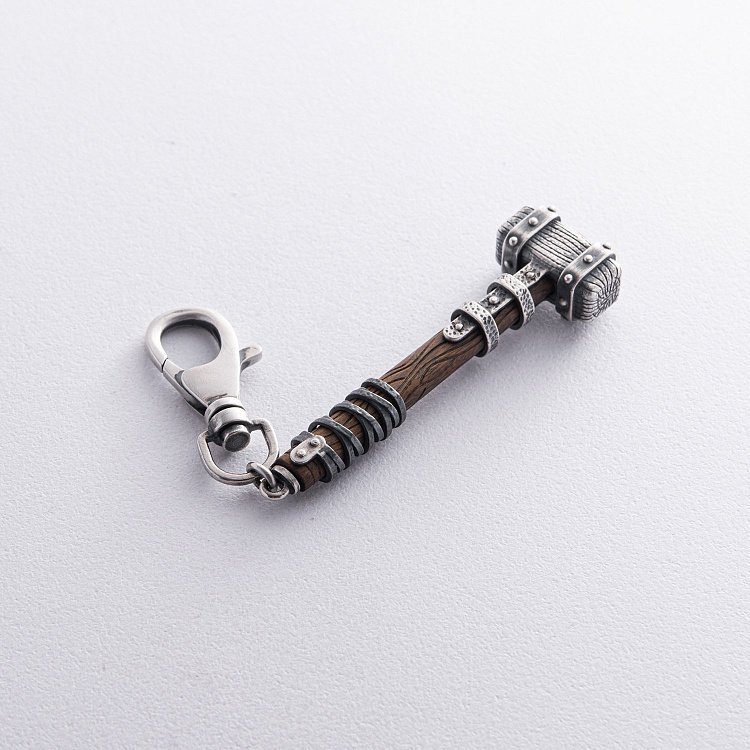 Срібний брелок "Молот вікінга" з ебеном 1116 від ювелірного магазину Онікс - 19