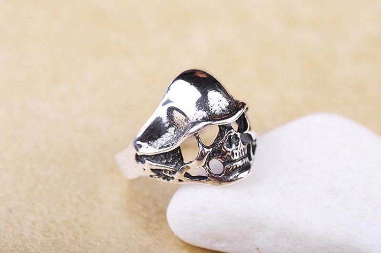 Кольцо "Череп" 11499 от ювелирного магазина Оникс - 1