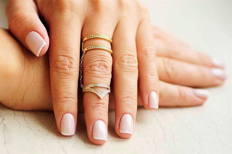 Золотое женское кольцо на две фаланги к03288 от ювелирного магазина Оникс - 5