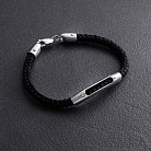 Мужской серебряный браслет 905-01134ч от ювелирного магазина Оникс - 2
