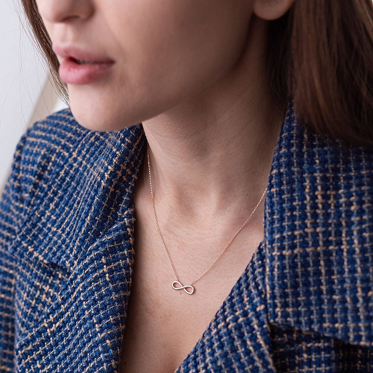 Золоте кольє "Нескінченність" кол01099 від ювелірного магазину Онікс - 1