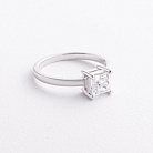 Серебряное кольцо с фианитом 1973/1р-СZ от ювелирного магазина Оникс