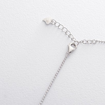 Серебряное колье (фианит) 18713 №3