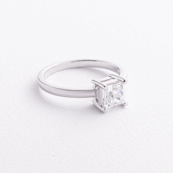 Серебряное кольцо с фианитом 1973/1р-СZ