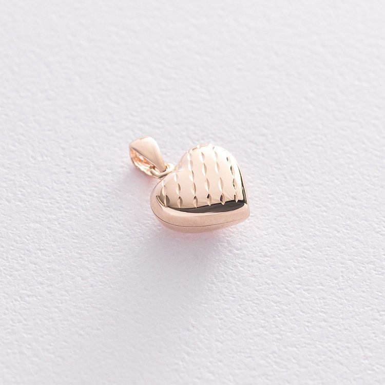 Кулон "Сердце" в красном золоте п03546 от ювелирного магазина Оникс