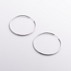 Серьги - кольца в серебре 123520 от ювелирного магазина Оникс - 1