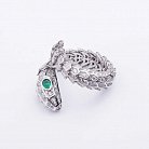 Срібний перстень "Змій" з фіанітами 11440 от ювелирного магазина Оникс - 2