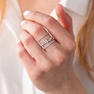 Золотое кольцо с бриллиантами 25901121 от ювелирного магазина Оникс