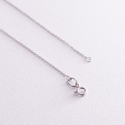 Золоте кольє "Україна" з блакитними та жовтими діамантами 727041121 №9