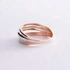 Золотое кольцо без камней к07026 от ювелирного магазина Оникс - 3