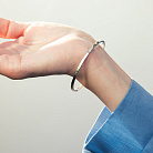 Жесткий браслет "Kylie" в белом золоте mini б05571 от ювелирного магазина Оникс - 15