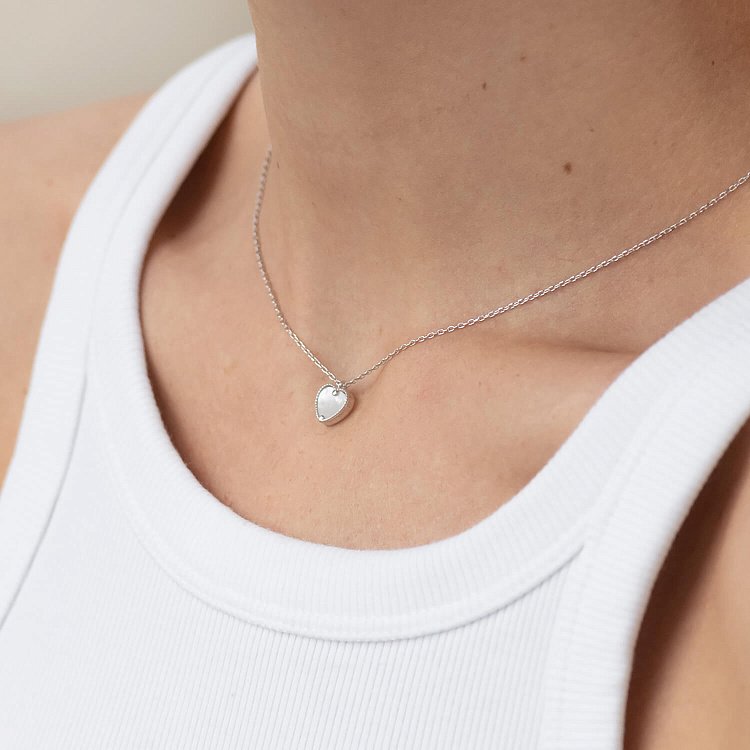 Срібне кольє "Сердечко" (перламутр) 181254 від ювелірного магазину Онікс - 1