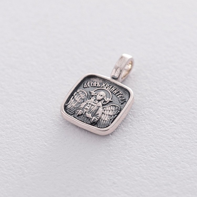 Срібна ладанка "Ангел Хранитель - Архангел Михаїл" 132890 від ювелірного магазину Онікс - 3