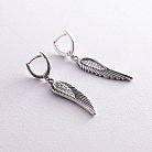 Срібні сережки "Крила Ангела" 121790 от ювелирного магазина Оникс - 4
