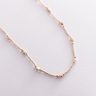 Золоте кольє "Сердечка" кол01384 №5