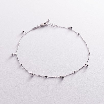 Золотий браслет "Кульки" на ногу б04808