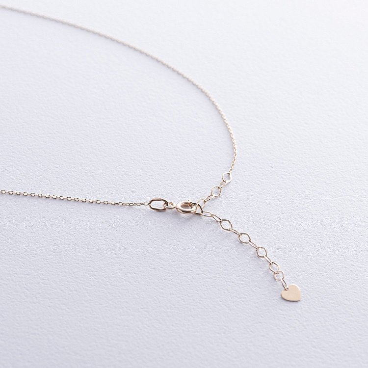 Кольє з літерою "Т" у жовтому золоті кол02463Т від ювелірного магазину Онікс - 4