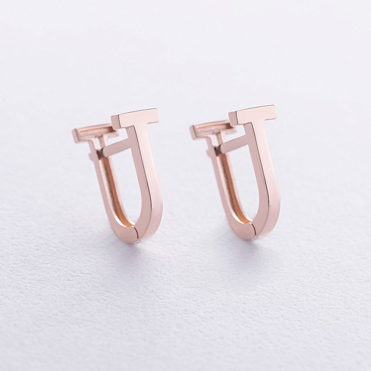 Серьги "Tina" в красном золоте с08796 от ювелирного магазина Оникс