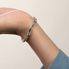 Браслет "Bianca" в белом золоте б05775 от ювелирного магазина Оникс - 4