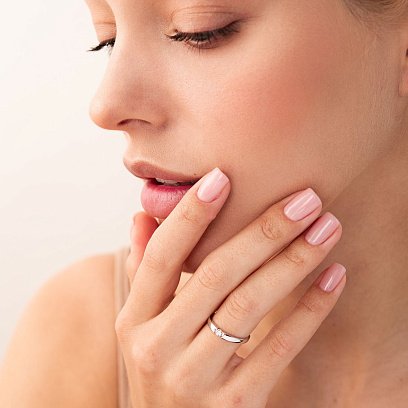 Золота заручальна каблучка з діамантом кб0353y №2