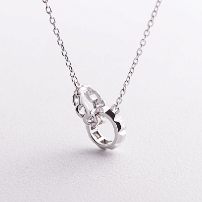 Серебряное колье "Isabelle" 181373