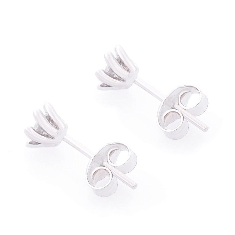 Золоті сережки-пусети з фіанітами с05852 від ювелірного магазину Онікс - 2