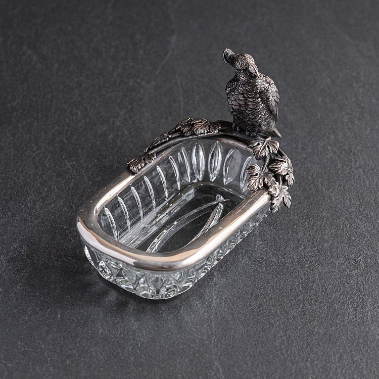 Срібна фігура з папугою ручної роботи 23120 від ювелірного магазину Онікс - 2