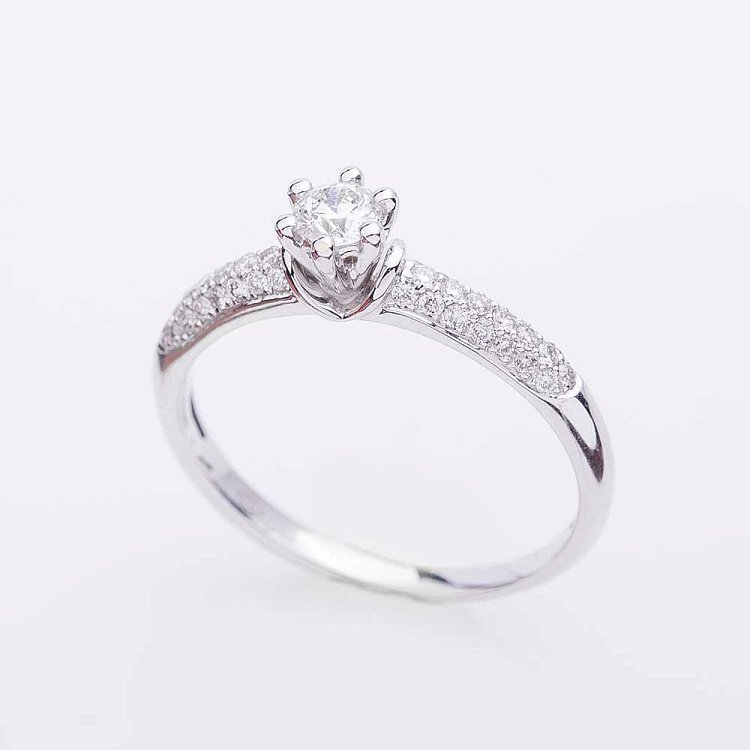 Заручальна каблучка з діамантом к233са від ювелірного магазину Онікс