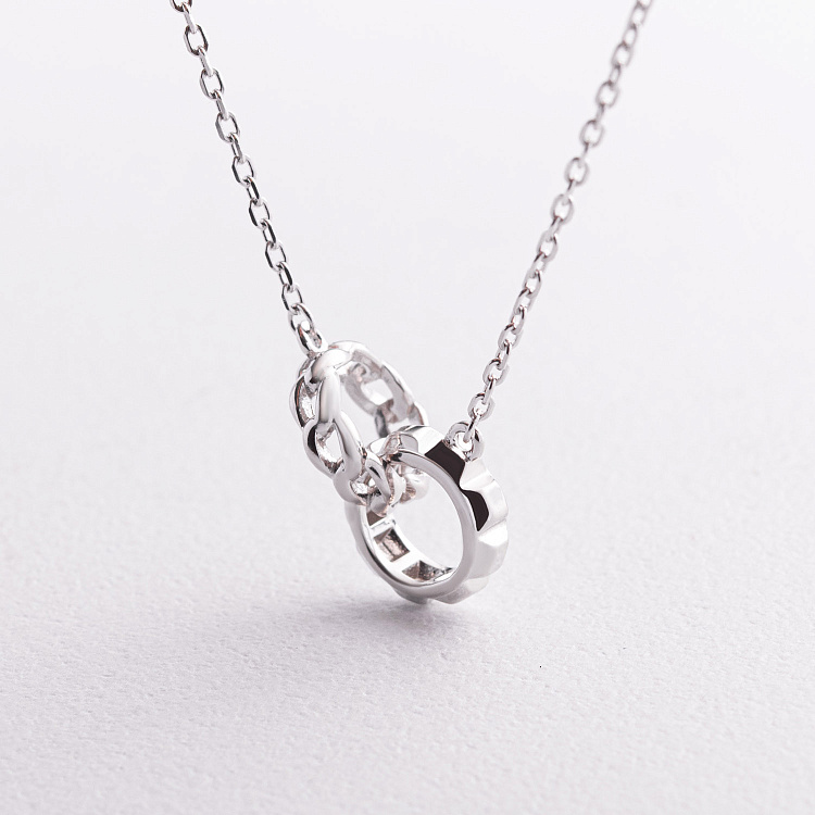 Серебряное колье "Isabelle" 181373 от ювелирного магазина Оникс