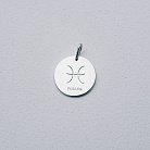 Срібний кулон з гравіюванням "Знак Зодіаку" 132722 от ювелирного магазина Оникс - 13