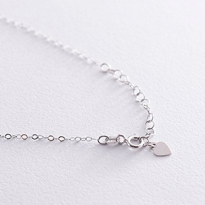 Серебряное колье "Бесконечность" 181026 №4