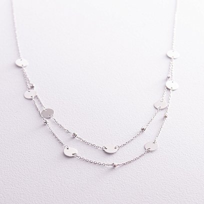 Золоте кольє з монетами кол01786