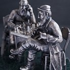 Срібна фігурка ручної роботи "Єврейські шахісти" 23083 от ювелирного магазина Оникс - 2