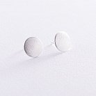Серебряные серьги "Маленькие кометы" (матовые) 122826 от ювелирного магазина Оникс