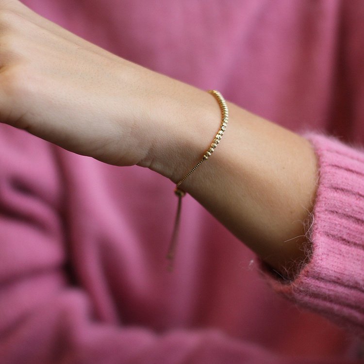 Кульковий браслет з жовтого золота б04301 від ювелірного магазину Онікс - 13