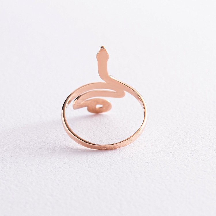 Каблучка "Змія" у червоному золоті к07091 від ювелірного магазину Онікс - 2