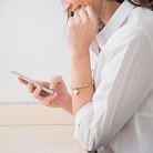 Золотий браслет з білого і жовтого золота б01873 от ювелирного магазина Оникс - 5