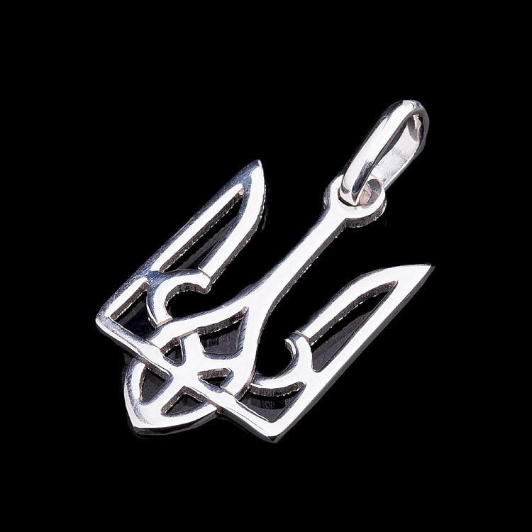 Подвеска Герб Украины "Тризуб" 131821 от ювелирного магазина Оникс - 3