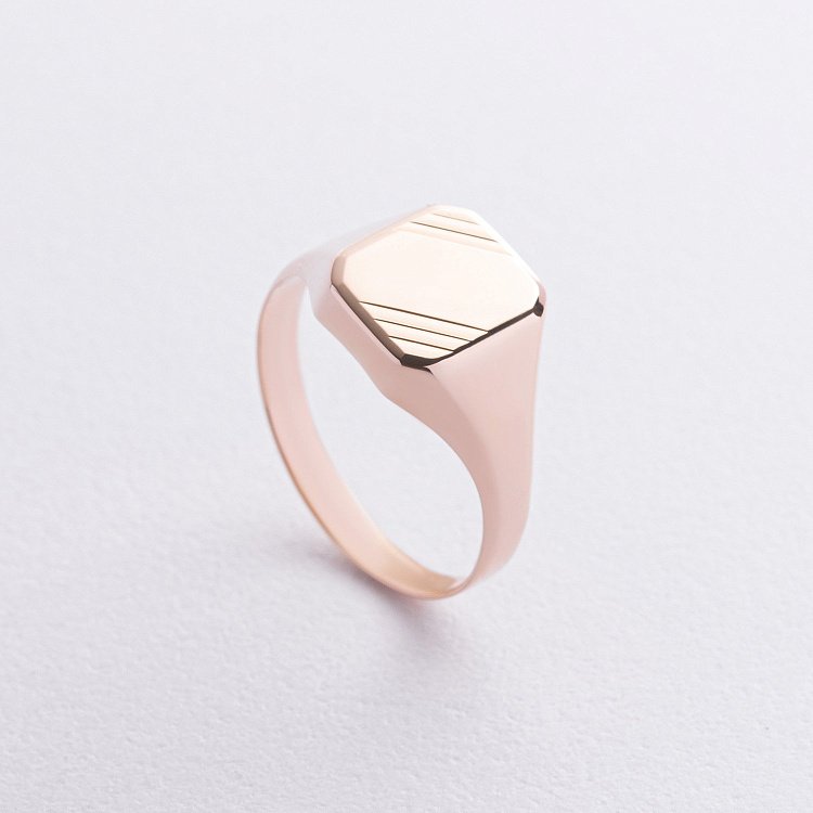 Чоловіча золота печатка к08228 від ювелірного магазину Онікс