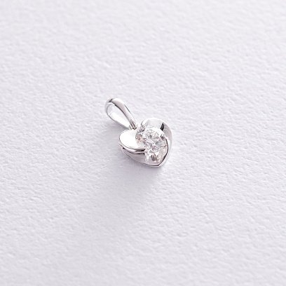 Золотой кулон (бриллиант) пб0153lg